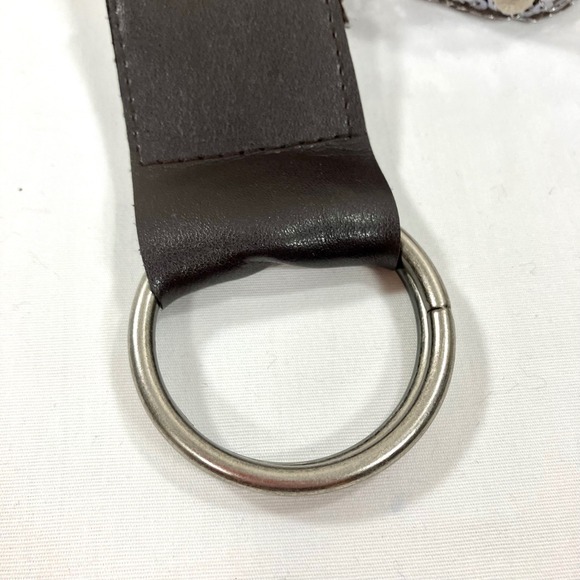 Black Sequin Belt with Ring Buckle Womens Fashion Waist Accessory Boho Festival - Picture 4 of 6